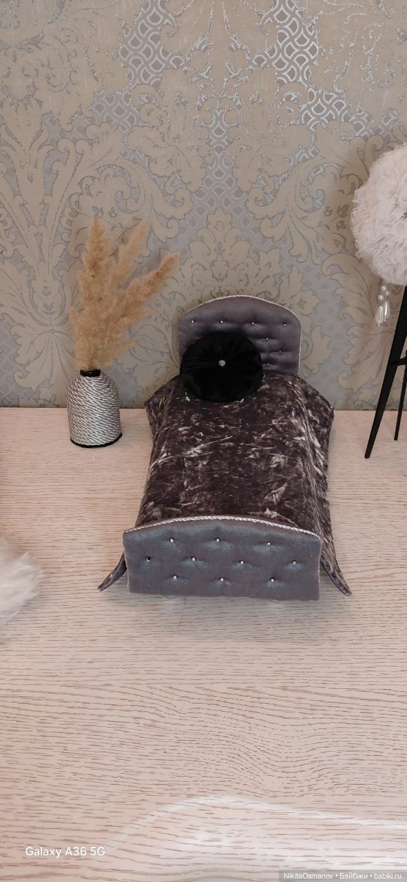 Кровать для кукол 1:6 — Кукольная мебель (фото 2)