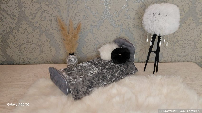 Кровать для кукол 1:6 — Кукольная мебель (фото 3)