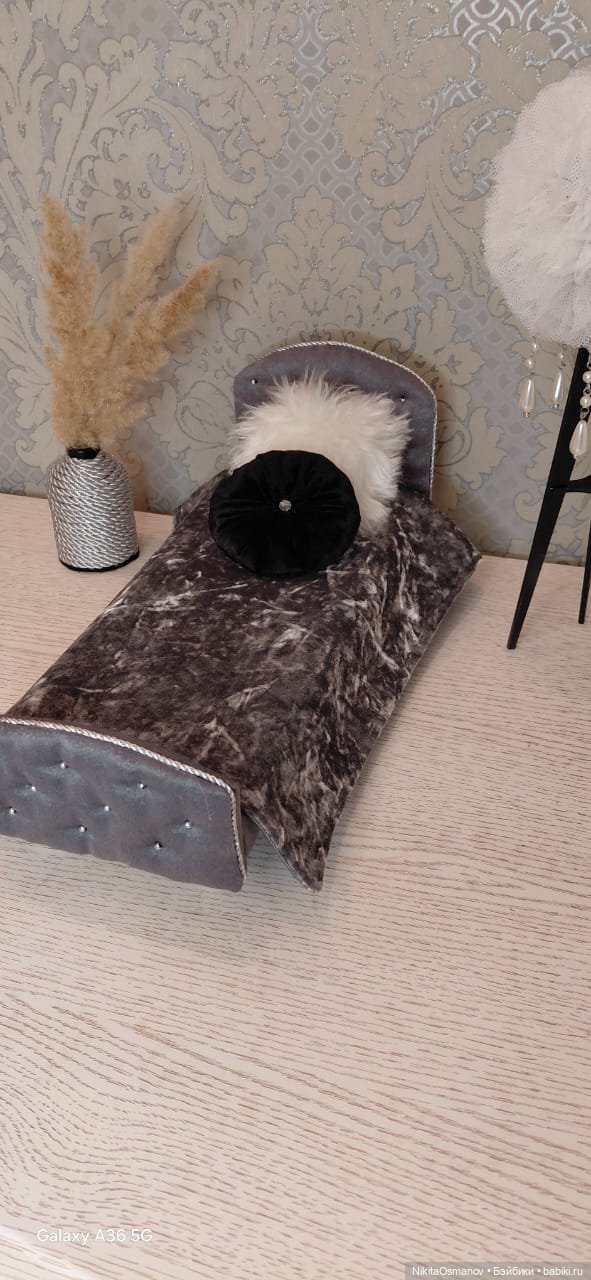 Кровать для кукол 1:6 — Кукольная мебель (фото 5)