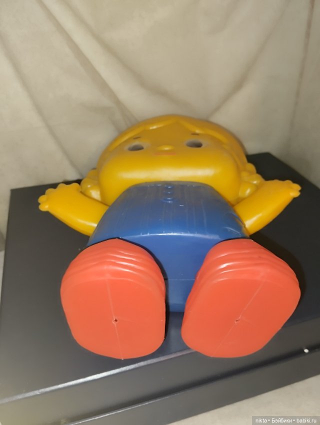 Игрушка из полиэтилена (дутыш) СССР "Кукла-Топотушка" (фото 7)