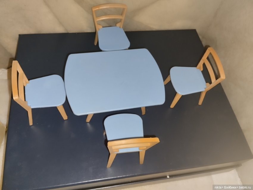 Набор мебели СССР для кукол до 20 см (фото 4)