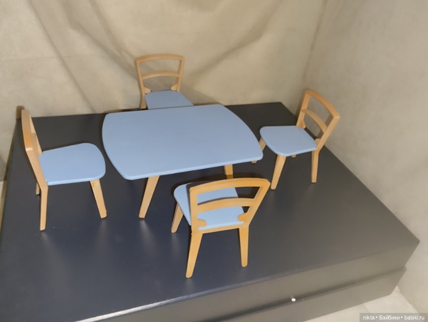 Набор мебели СССР для кукол до 20 см (фото 3)