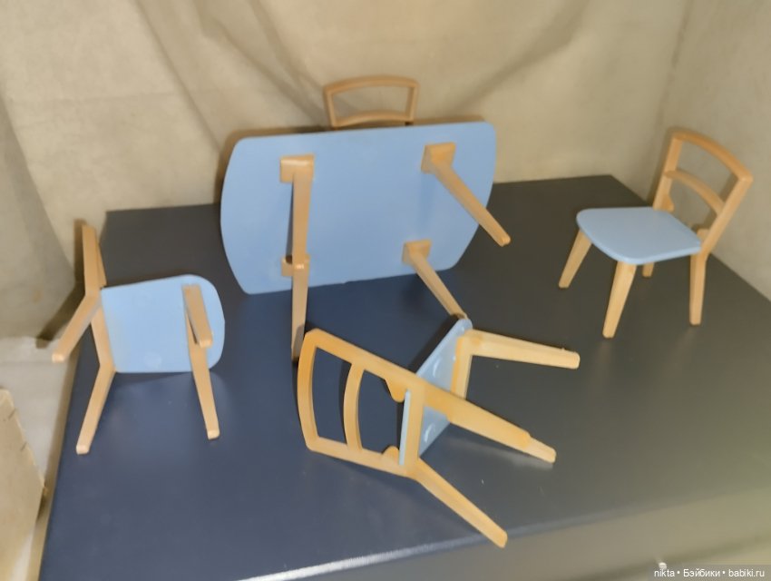 Набор мебели СССР для кукол до 20 см (фото 5)