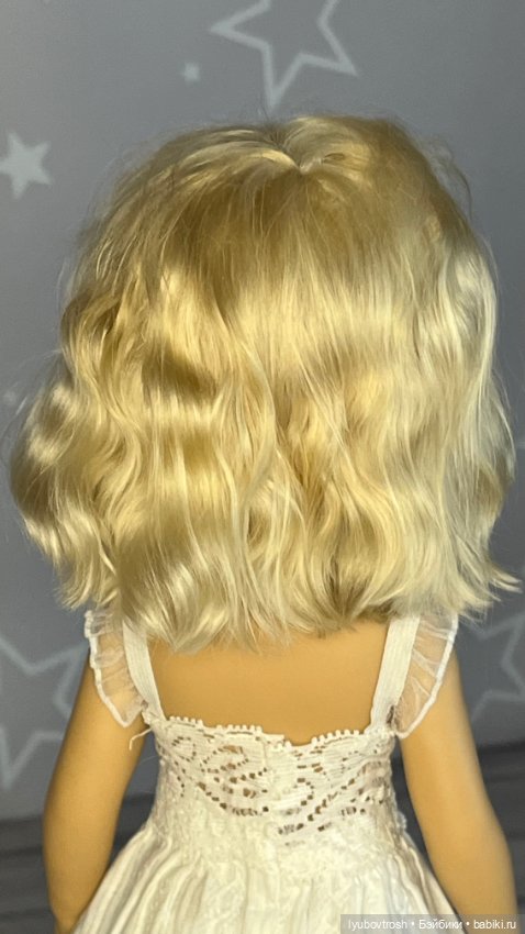 Парик натуральный 8/9 блонд для Паола Рейна ианалогичных кукол