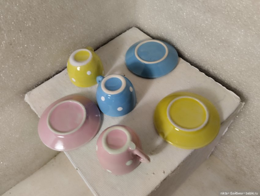 Три чайных пары для кукол (фото 5)