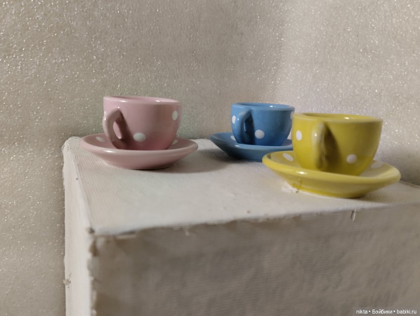 Три чайных пары для кукол (фото 3)