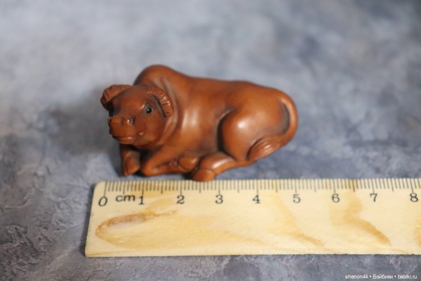 Нэцкэ "Буйвол". Винтаж, более 50 лет (фото 6)