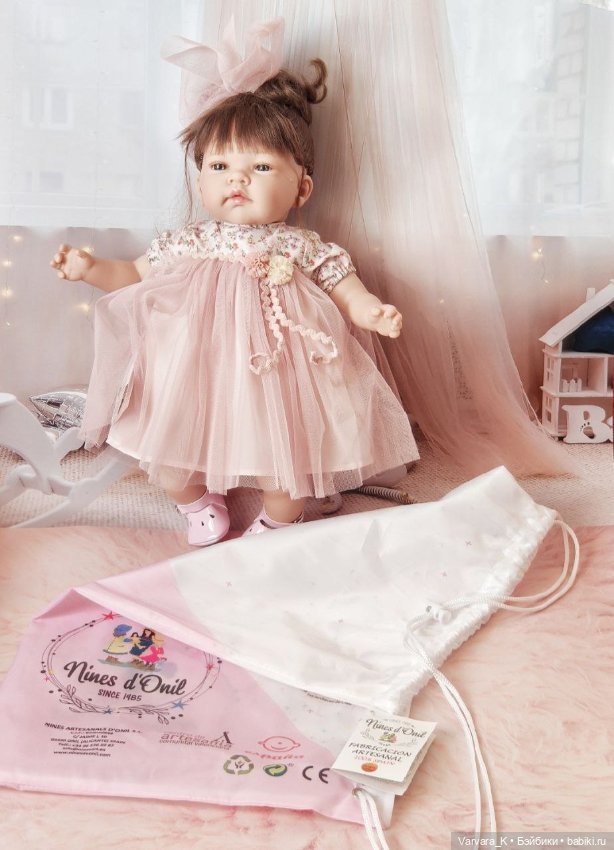 Nines D Onil мягконабивная кукла Celia Селия, 45 см (фото 6)