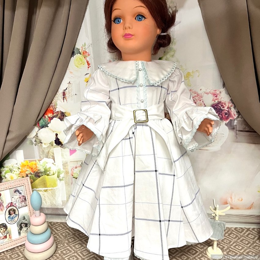 Платье для антикварной куклы (фото 9)