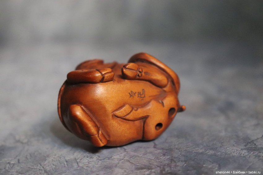 Нэцкэ "Буйволица". Винтаж! Ручная работа (фото 4)