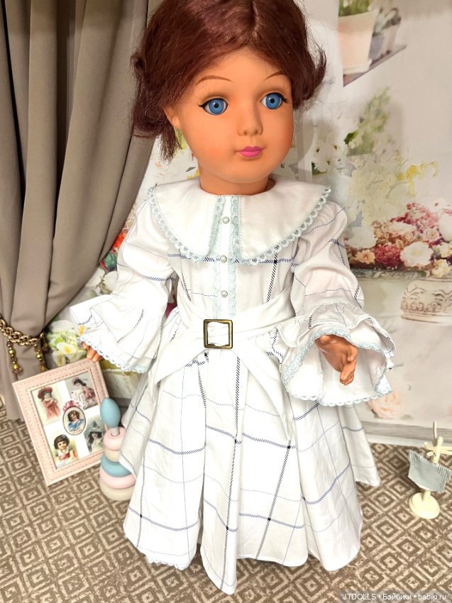 Платье для антикварной куклы (фото 7)