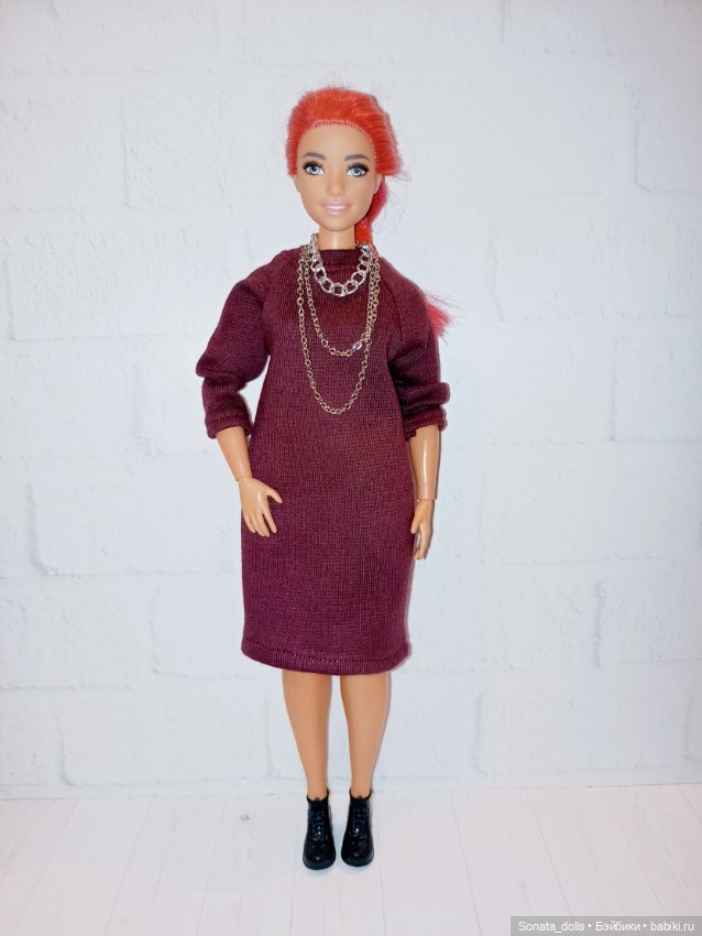 Платье и украшение для Барби пышки (фото 3)