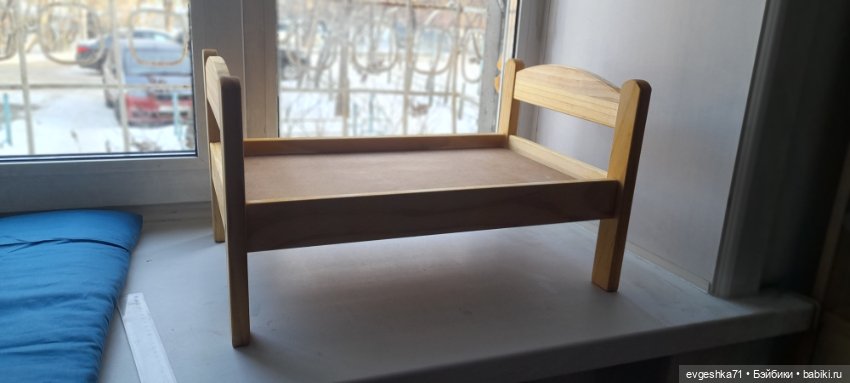 Кровать деревянная Икеа — Кукольная мебель (фото 4)
