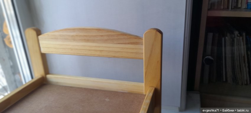 Кровать деревянная Икеа — Кукольная мебель (фото 3)