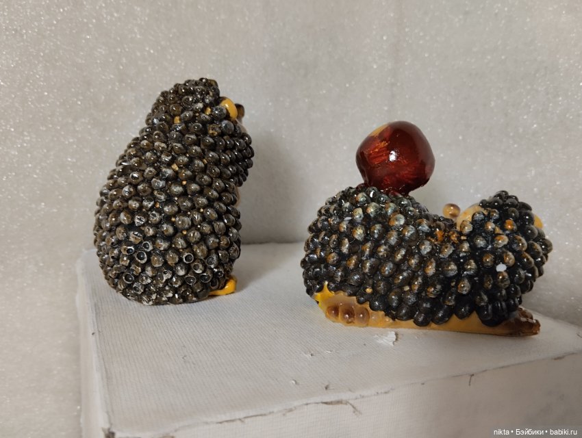 Жизнерадостные ежики Керамика? Полистоун? Винтаж (фото 3)