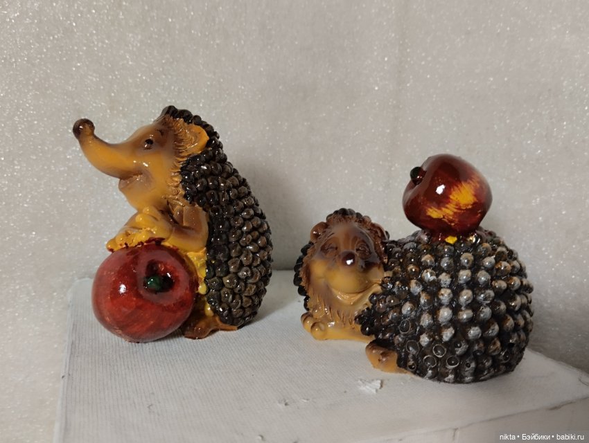 Жизнерадостные ежики Керамика? Полистоун? Винтаж (фото 5)