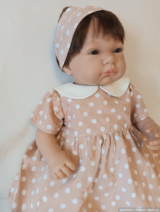 Платье в горошек — Одежда для кукол