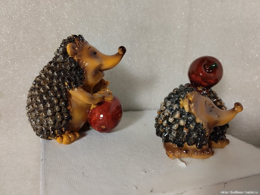 Жизнерадостные ежики Керамика? Полистоун? Винтаж (фото 2)