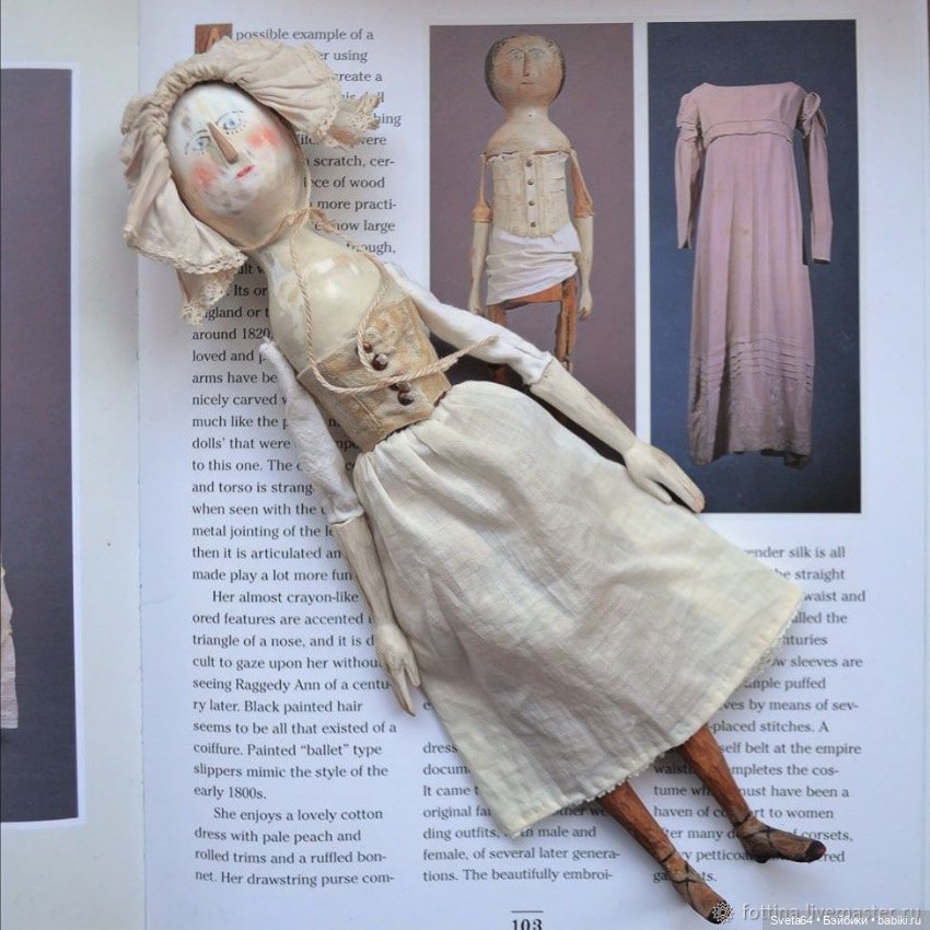 Кукла из дерева — Реплики антикварных кукол (фото 3)