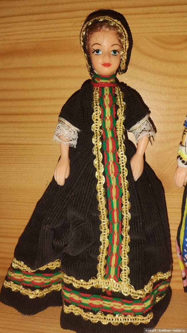 Кукла Англия. Винтажная куколка в национальном костюме