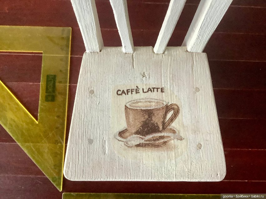 Деревянный стульчик — Кукольная мебель (фото 4)