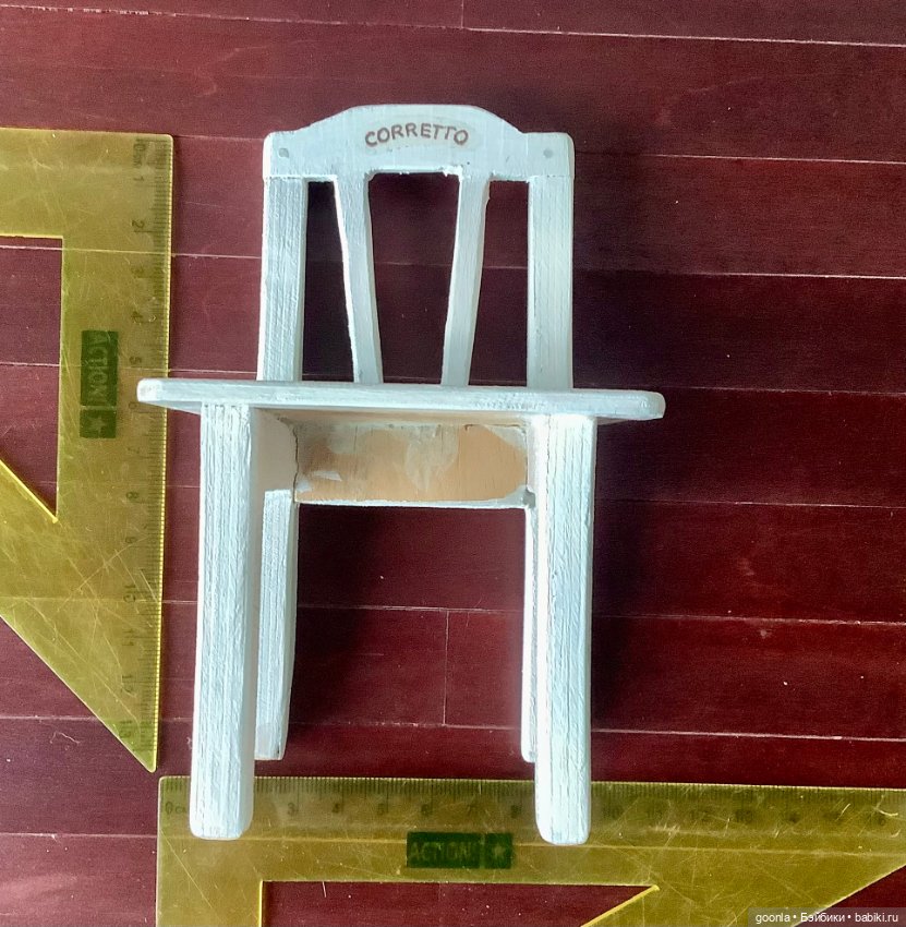 Деревянный стульчик — Кукольная мебель (фото 5)