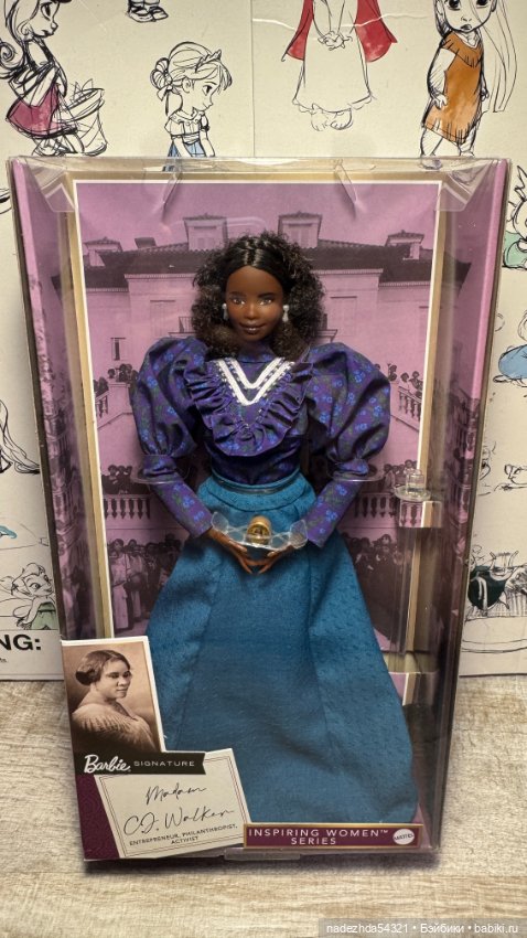 Барби Мадам Си Джей Уокер - Вдохновляющие женщины