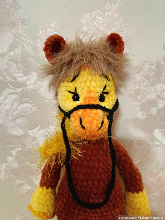 Лошадка из плюша — Авторские игрушки (фото 2)