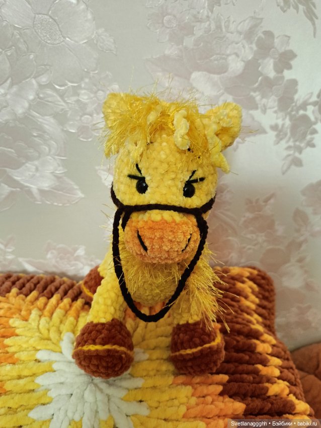 Лошадка из плюша — Авторские игрушки (фото 4)