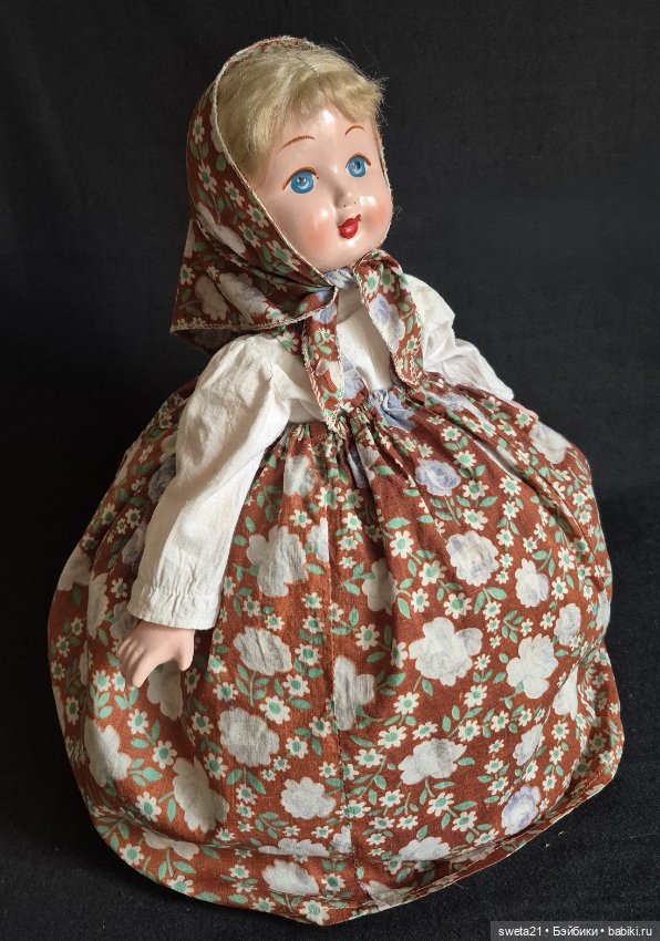 Кукла-грелка на чайник СССР