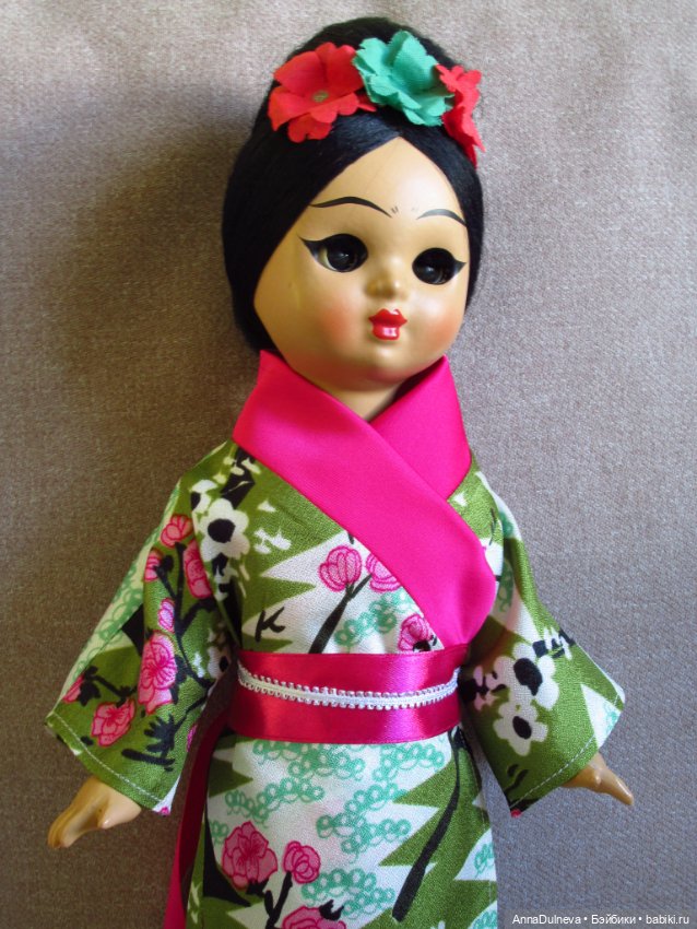 Костюм для ивановской куклы Японки. Реплика (фото 7)