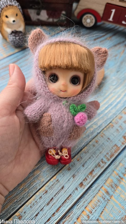 Вязаные комбезики для малявочек (фото 4)