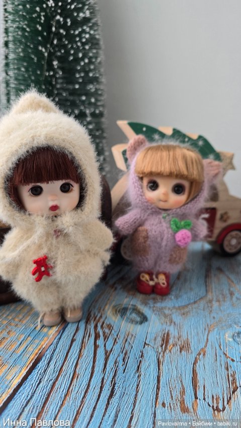 Вязаные комбезики для малявочек (фото 7)