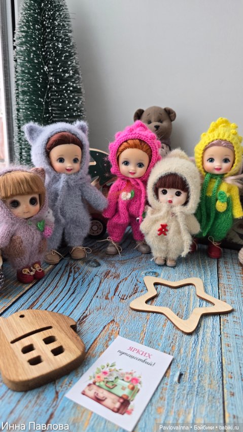 Вязаные комбезики для малявочек (фото 3)