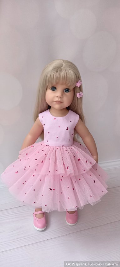 "Зефирное " платье для кукол готц