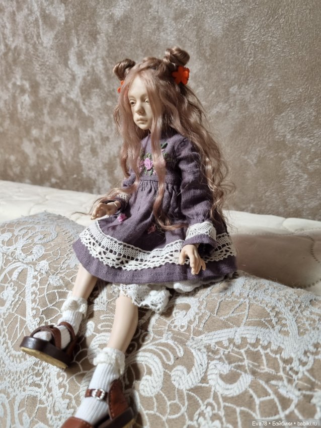 Парик на куклу Птичка Лора натуральный (фото 3)