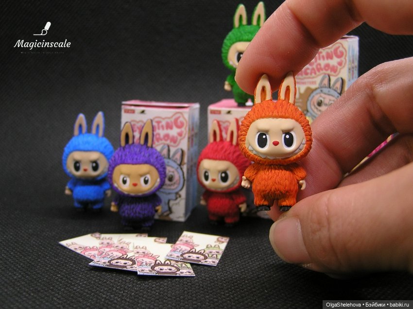 Миниатюрные лабубу для кукол (фото 4)