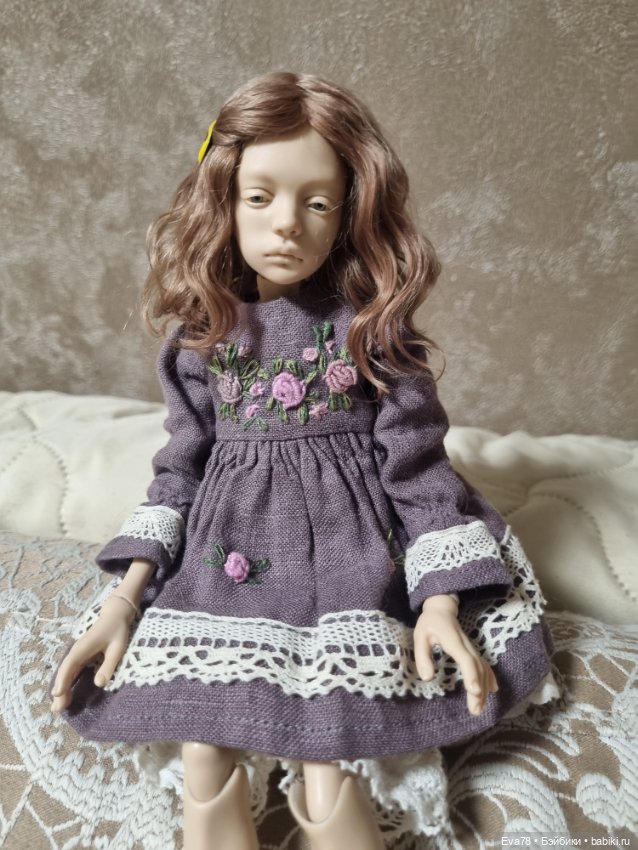 Парик на куклу Птичка Лора натуральный (фото 10)