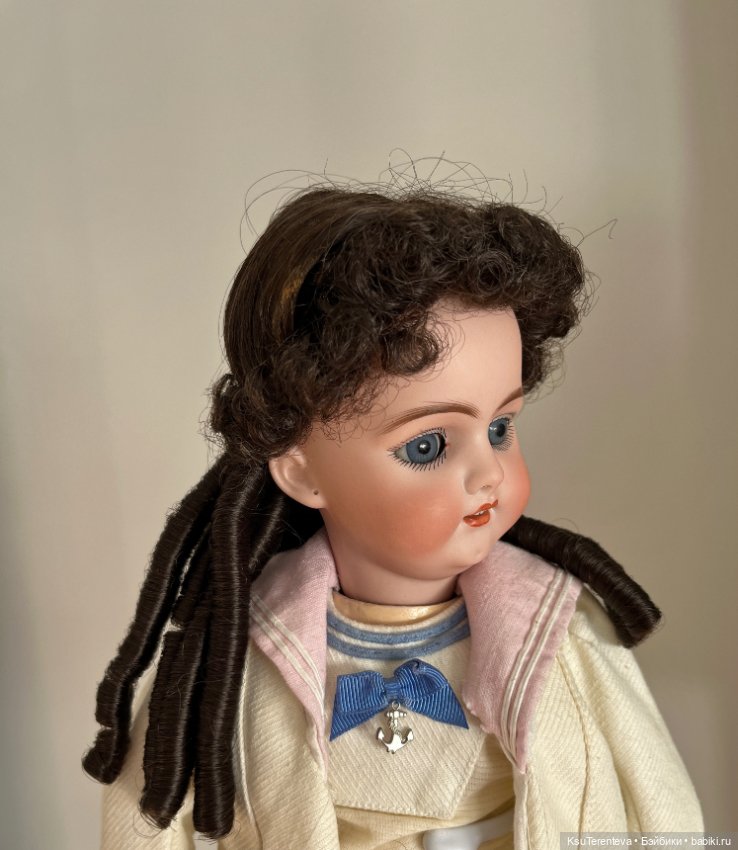 Парик для антикварной куклы (фото 3)