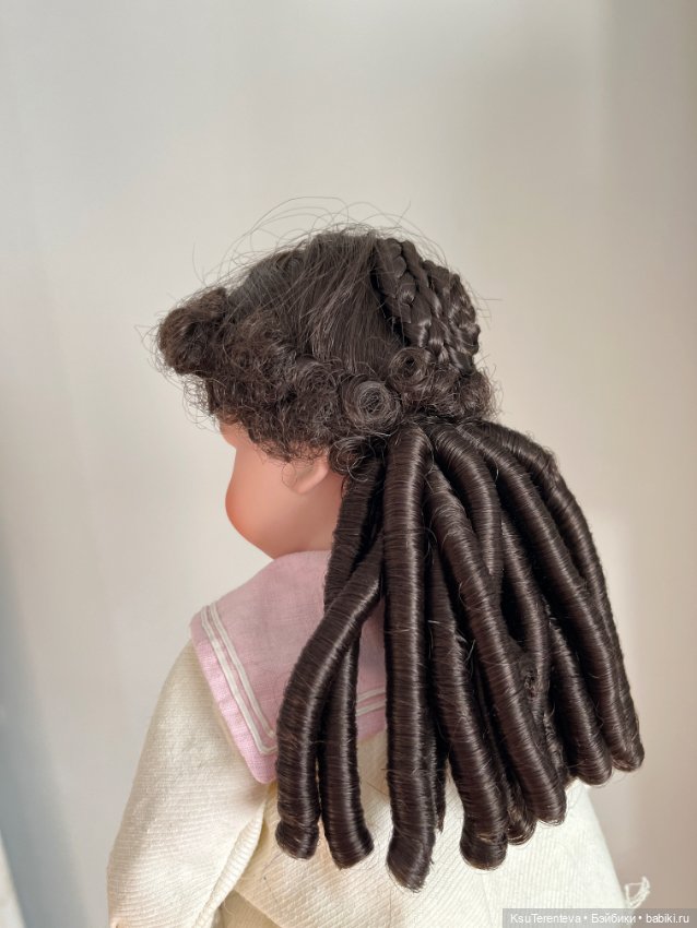 Парик для антикварной куклы (фото 4)