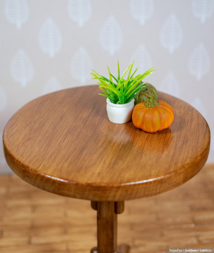 Круглый стол "Вьюнок" (1) для кукол 1:6 (barbie, Momoko,bjd) (фото 3)