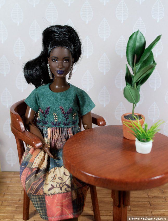 Круглый стол "Вьюнок" (3) для кукол 1:6 (barbie, Momoko,bjd) (фото 3)