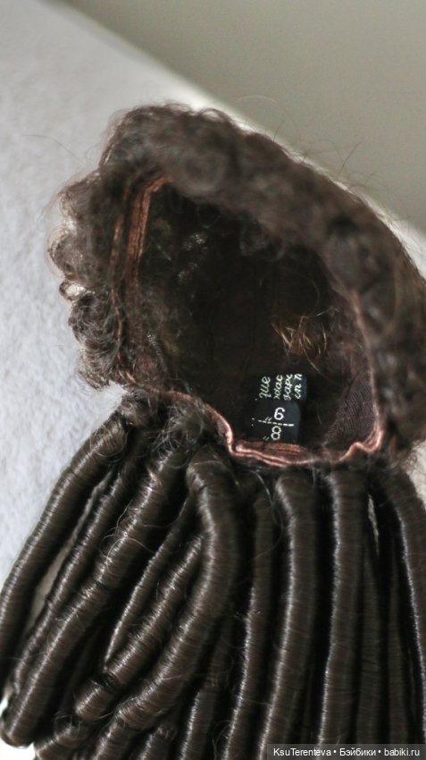 Парик для антикварной куклы (фото 6)