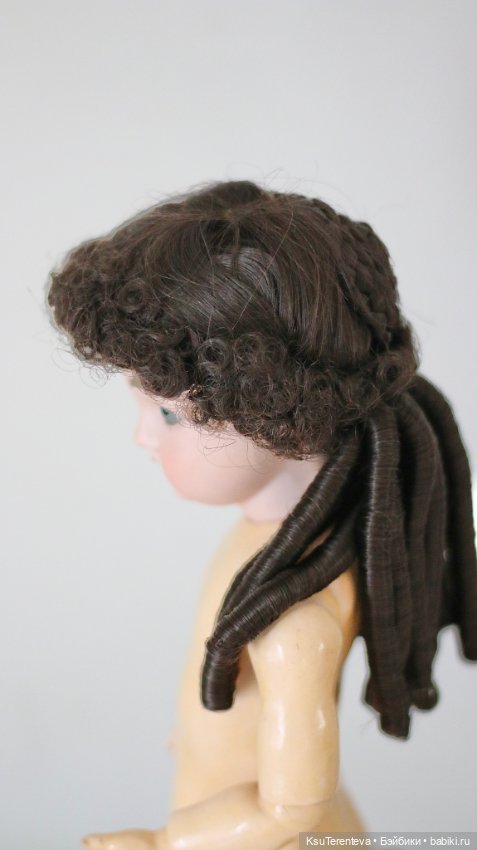 Парик для антикварной куклы (фото 7)