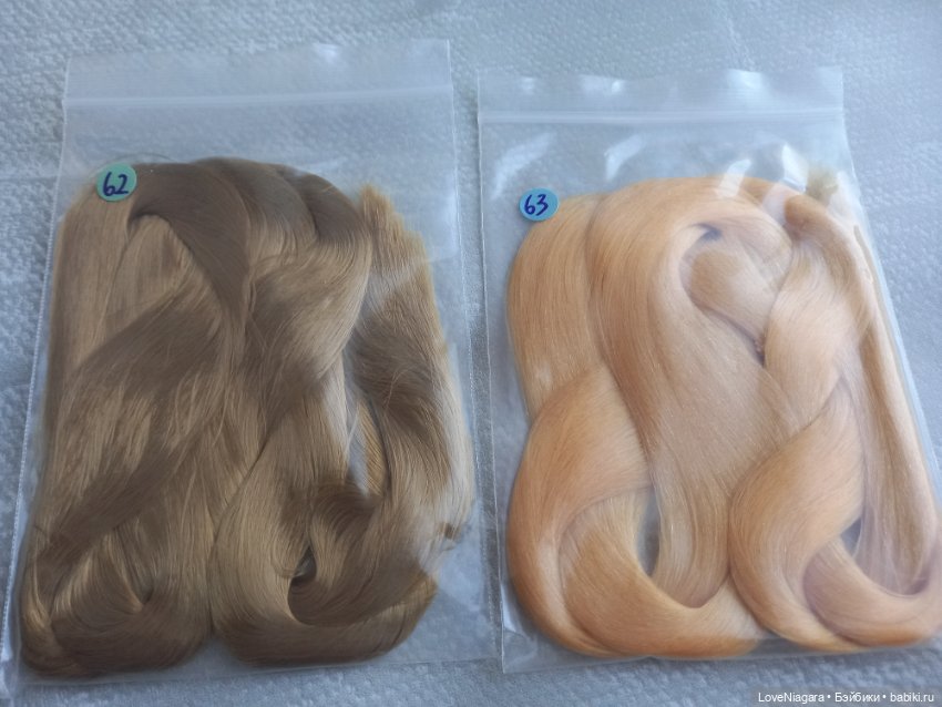 Саран для кукол — Парики и волосы (мохер) для кукол (фото 2)