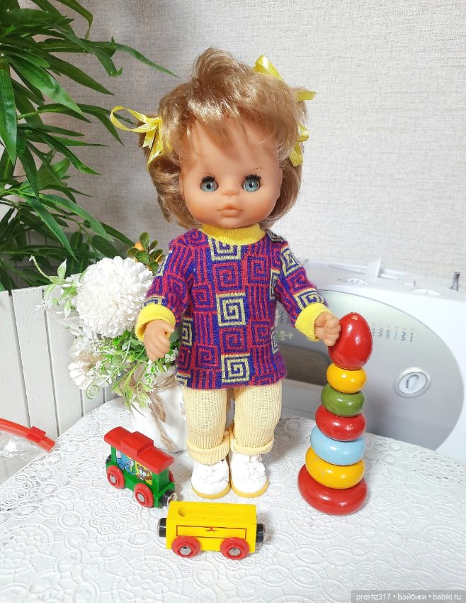 Винтажная,немецкая малышка Бигги (VEB Biggi Waltershausen) .Милая булочка) (фото 2)