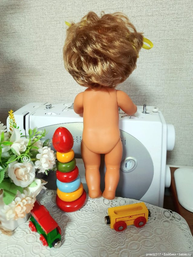 Винтажная,немецкая малышка Бигги (VEB Biggi Waltershausen) .Милая булочка) (фото 9)