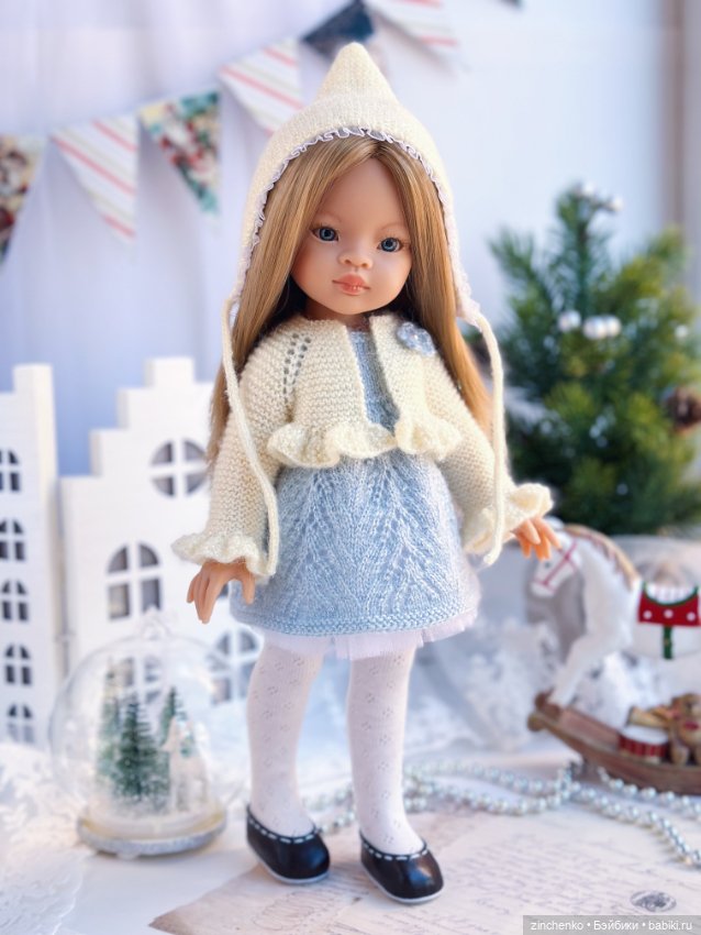 PDF Мастер-Класс по вязанию наряда "Маленькая герда" для кукол Паола Рейна