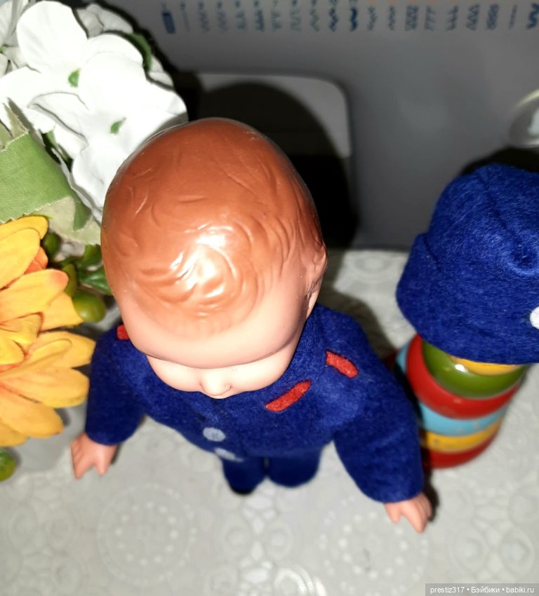 Редкая, винтажная куколка AH/G -ГДР 70-х годов. Новая в упаковке ( Наверное это адмирал) (фото 5)