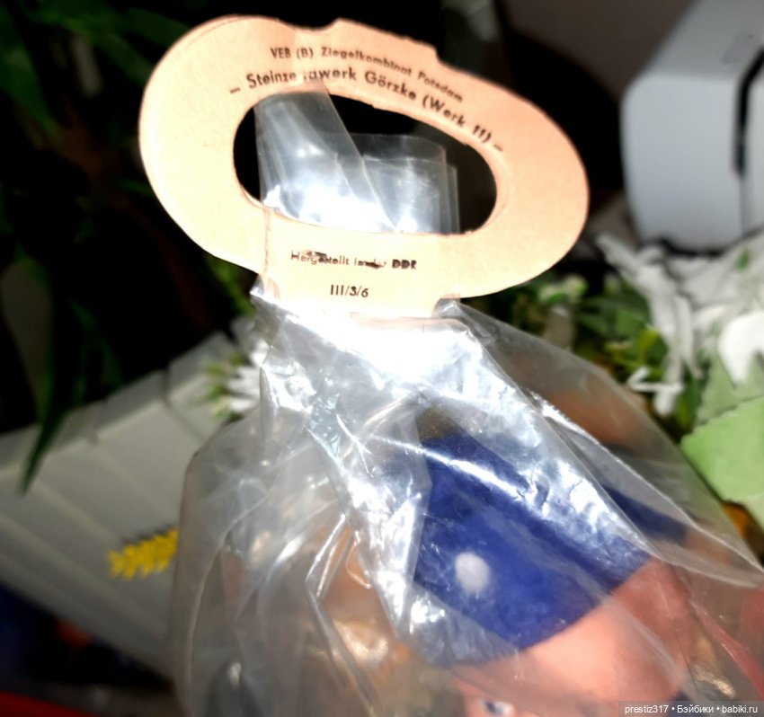 Редкая, винтажная куколка AH/G -ГДР 70-х годов. Новая в упаковке ( Наверное это адмирал) (фото 8)